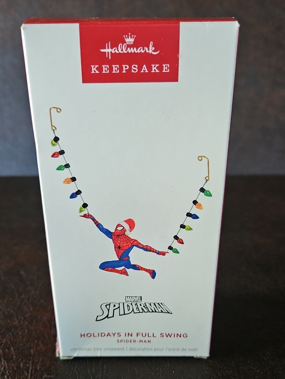 Hallmark Spider-Man In Full Swing Red and Blue Holiday Ornament